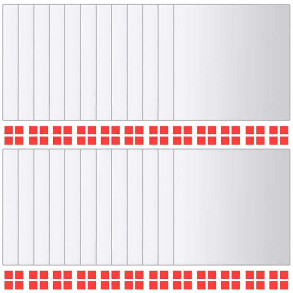Peililaatat 48 kpl neliö lasi