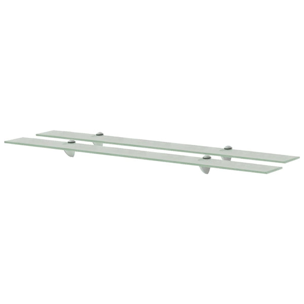 Kelluvat hyllyt 2 kpl lasi 100x10 cm 8 mm