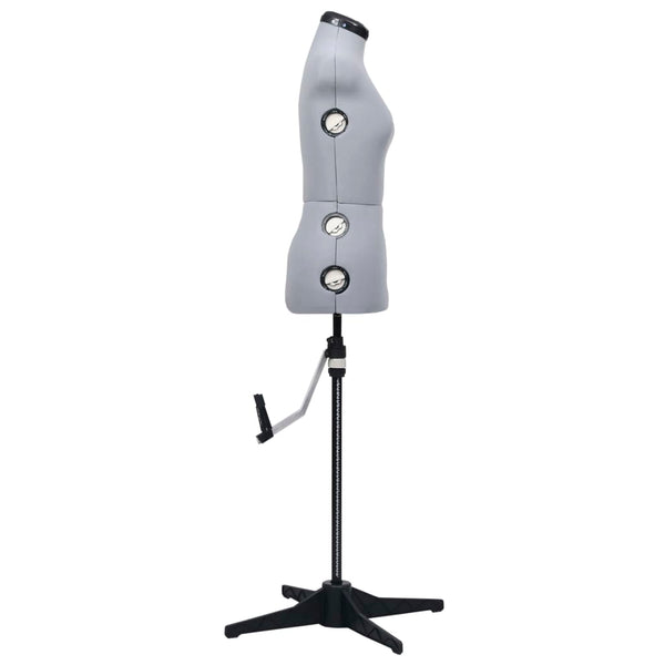 Säädettävä mallinukke nainen harmaa S koko 33-40