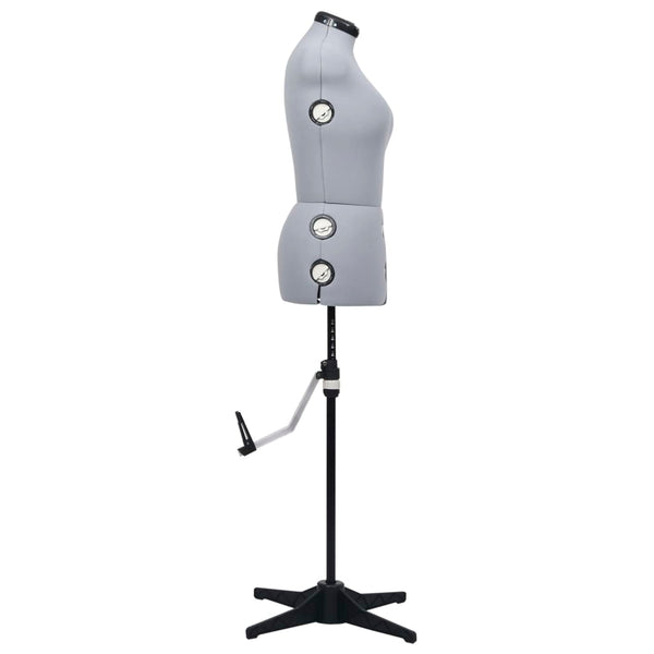 Säädettävä mallinukke nainen harmaa M koko 40-46