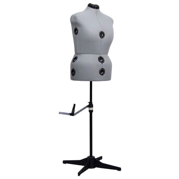 Säädettävä mallinukke nainen harmaa L koko 44-50