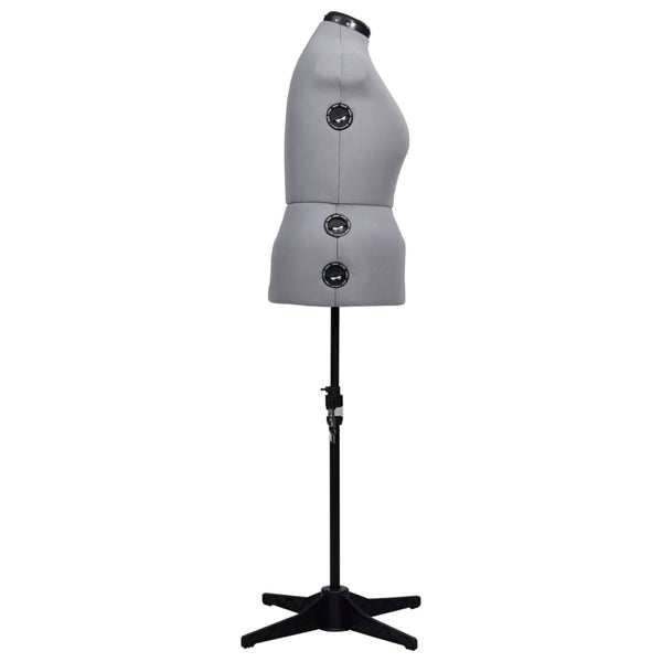 Säädettävä mallinukke nainen harmaa L koko 44-50