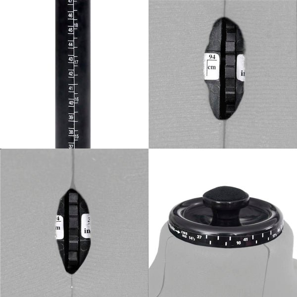 Säädettävä mallinukke mies harmaa koko 37-45