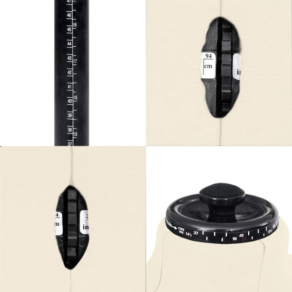 Säädettävä mallinukke mies kerma koko 37-45