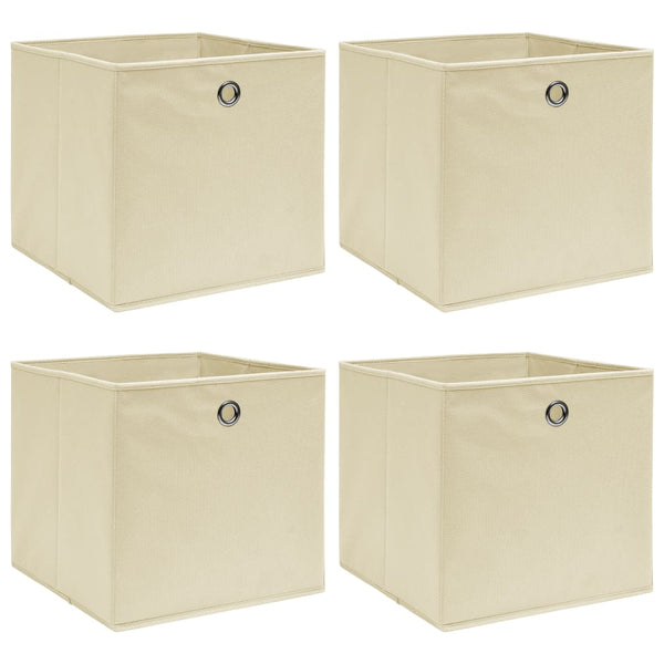 Säilytyslaatikot 4 kpl kerma 32x32x32 cm kangas