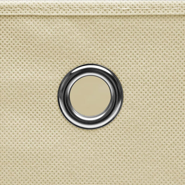 Säilytyslaatikot kannella 10 kpl kerma 32x32x32 cm kangas