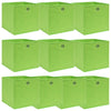 Säilytyslaatikot 10 kpl vihreä 32x32x32 cm kangas