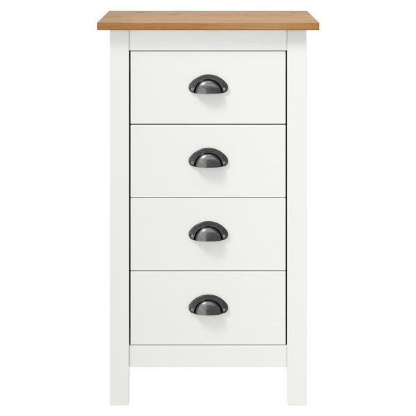 Hill Meruna lipasto valkoinen 46x35x80cm (mänty)