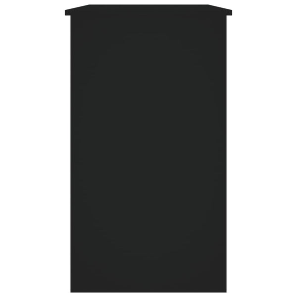 Työpöytä musta 90x45x76 cm tekninen puu