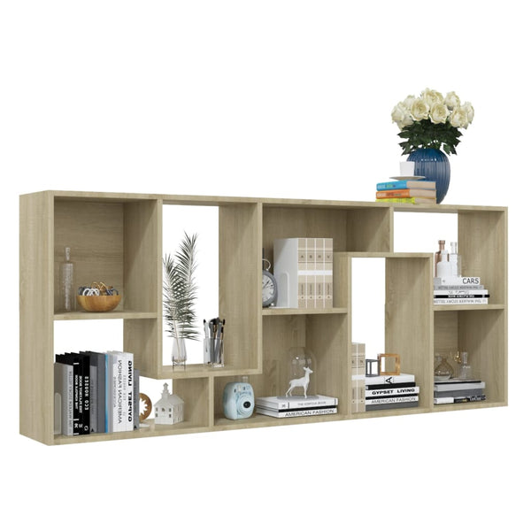 Kirjahylly Sonoma-tammi 67x24x161 cm tekninen puu
