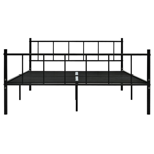 Sängynrunko musta metalli 180x200 cm