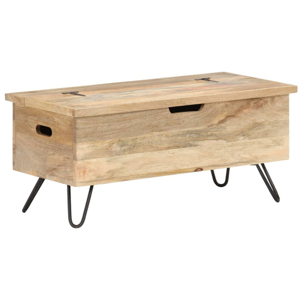 Arkku 90x40x45 cm täysi mangopuu