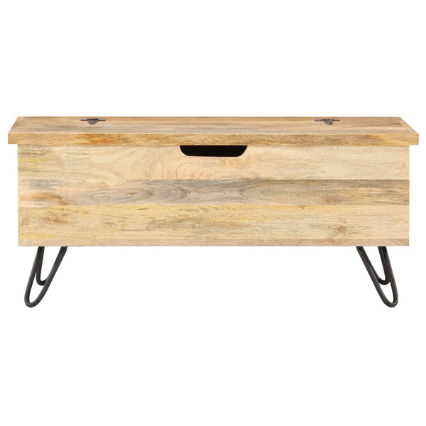 Arkku 90x40x45 cm täysi mangopuu