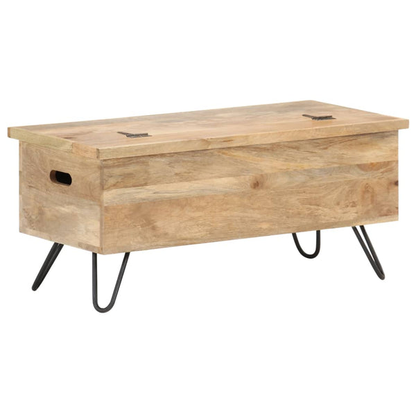 Arkku 90x40x45 cm täysi mangopuu