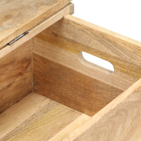 Arkku 90x40x45 cm täysi mangopuu