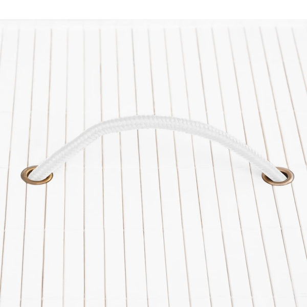 Säilytyslaatikot bambu 4 kpl valkoinen