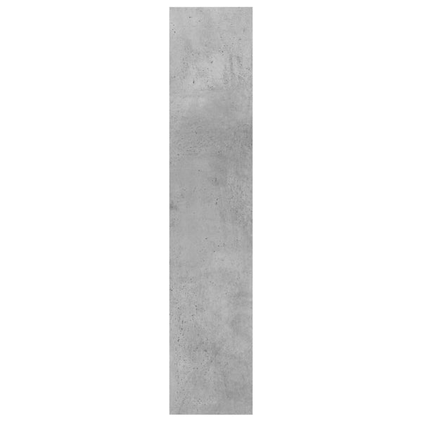 Seinähylly betoninharmaa 90x16x78 cm tekninen puu