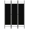3-Paneelinen tilanjakaja 120x180 cm musta