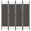 4-paneelinen tilanjakaja antrasiitti 160x180 cm