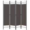 4-paneelinen tilanjakaja antrasiitti 160x180 cm