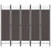 5-Paneelinen tilanjakaja 200x180 cm antrasiitti