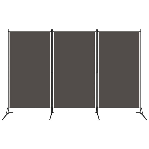 3-paneelinen tilanjakaja antrasiitti 260x180 cm