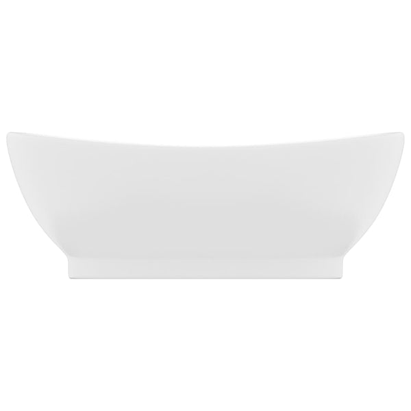 Ylellinen pesuallas ovaali matta valkoinen 58,5x39 cm keraami