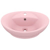 Ylellinen pesuallas ovaali matta pinkki 58,5x39 cm keraami