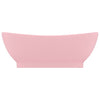 Ylellinen pesuallas ovaali matta pinkki 58,5x39 cm keraami
