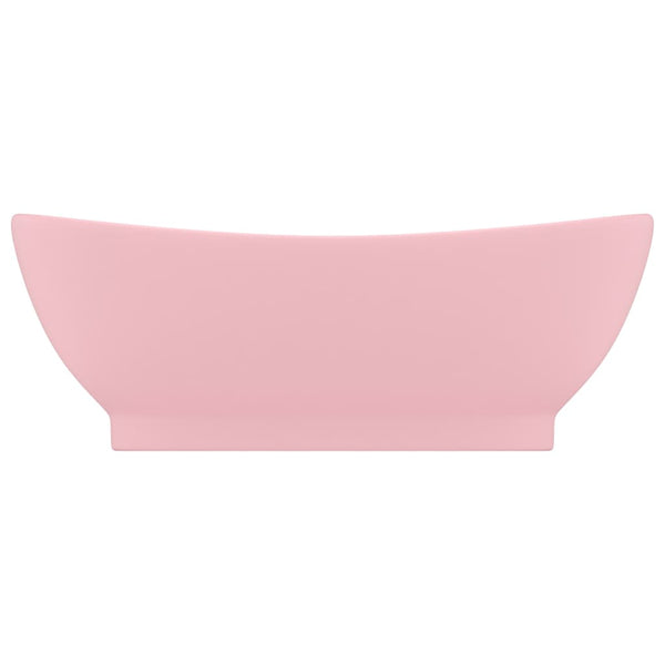 Ylellinen pesuallas ovaali matta pinkki 58,5x39 cm keraami