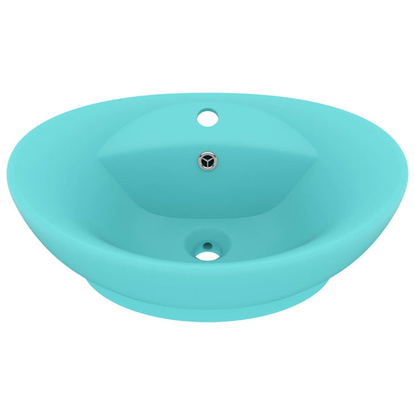 Ylellinen pesuallas ovaali matta vaaleavihreä 58,5x39cm keraami