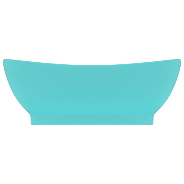 Ylellinen pesuallas ovaali matta vaaleavihreä 58,5x39cm keraami