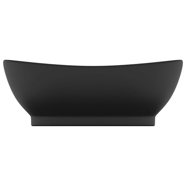 Ylellinen pesuallas ovaali matta musta 58,5x39 cm keraami