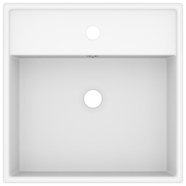 Ylellinen pesuallas ylivuodolla neliö valk. 41x41 cm keraami