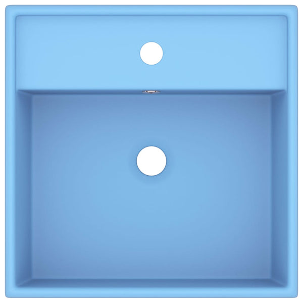 Ylellinen pesuallas neliö vaaleansininen 41x41 cm keraami