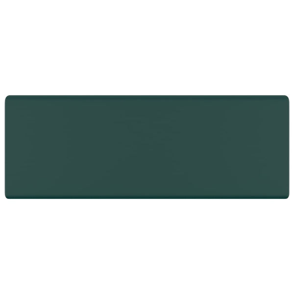 Ylellinen pesuallas ylivuotoaukolla tummanvih. 41x41 cm keraami