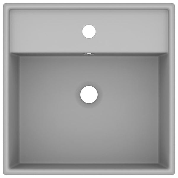 Ylellinen pesuallas neliö vaaleanharmaa 41x41 cm keraami