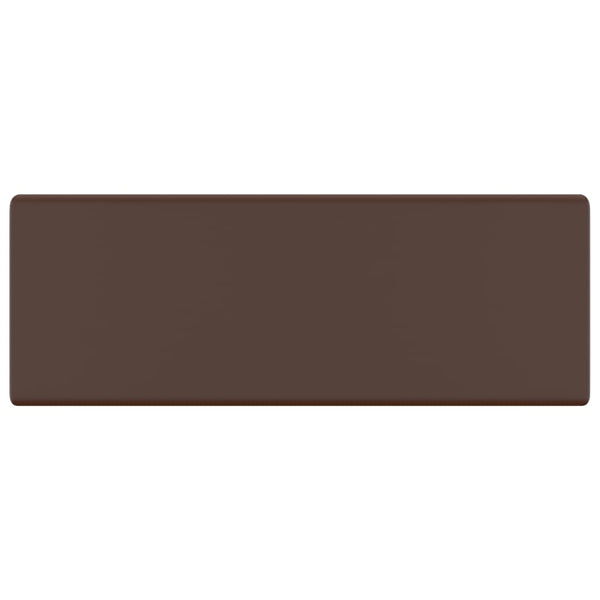 Ylellinen pesuallas neliö matta tummanruskea 41x41 cm keraami