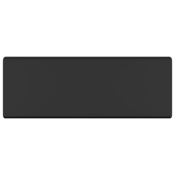 Ylellinen pesuallas ylivuotoaukolla neliö musta 41x41cm keraami