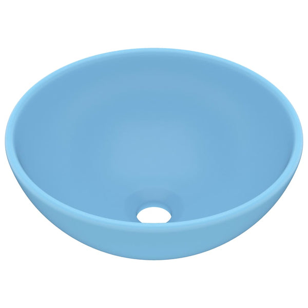 Ylellinen pesuallas pyöreä matta vaaleansin. 32,5x14 cm keraami