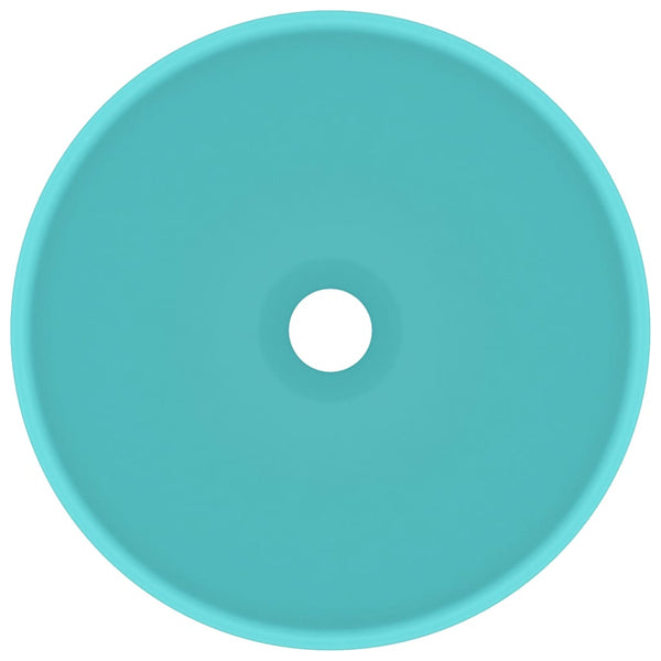 Ylellinen pesuallas pyöreä matta vaaleanvihr. 32,5x14cm keraami