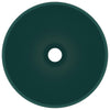 Ylellinen pesuallas pyöreä matta tummanvihreä 32,5x14cm keraami