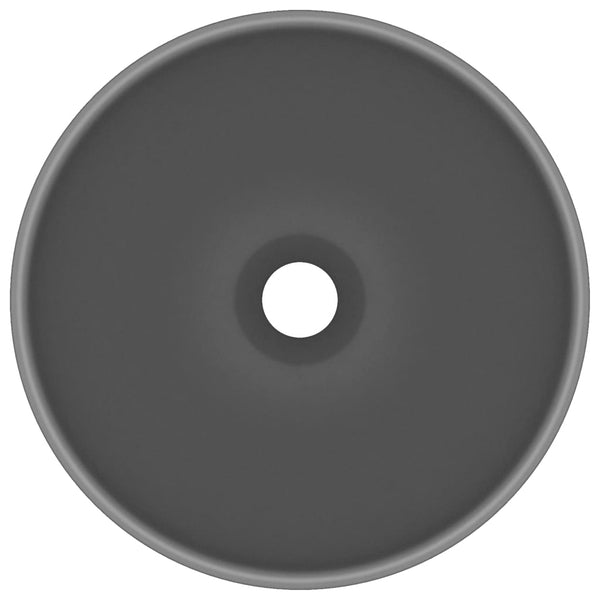 Ylellinen pesuallas pyöreä matta tummanharmaa 32,5x14cm keraami