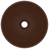 Ylellinen pesuallas pyöreä matta tummanruskea 32,5x14cm keraami