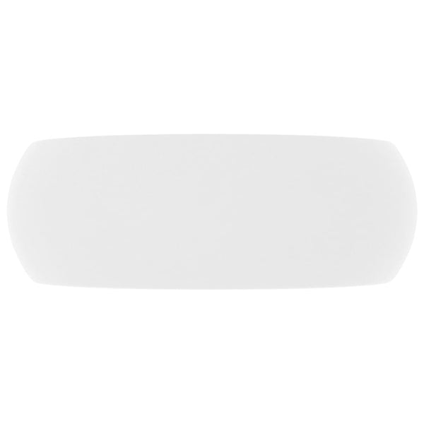 Ylellinen pesuallas pyöreä matta valkoinen 40x15 cm keraami