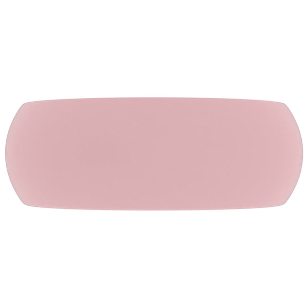 Matta pinkki ylellinen pesuallas Atlantis 40x15cm (keraami)