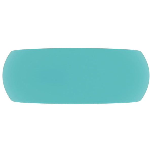 Ylellinen pesuallas pyöreä matta vaaleanvihreä 40x15 cm keraami