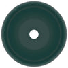 Ylellinen pesuallas pyöreä matta tummanvihreä 40x15 cm keraami