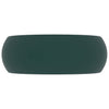Ylellinen pesuallas pyöreä matta tummanvihreä 40x15 cm keraami