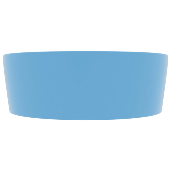 Ylellinen pesuallas ylivuodolla mattasininen 36x13cm keraaminen